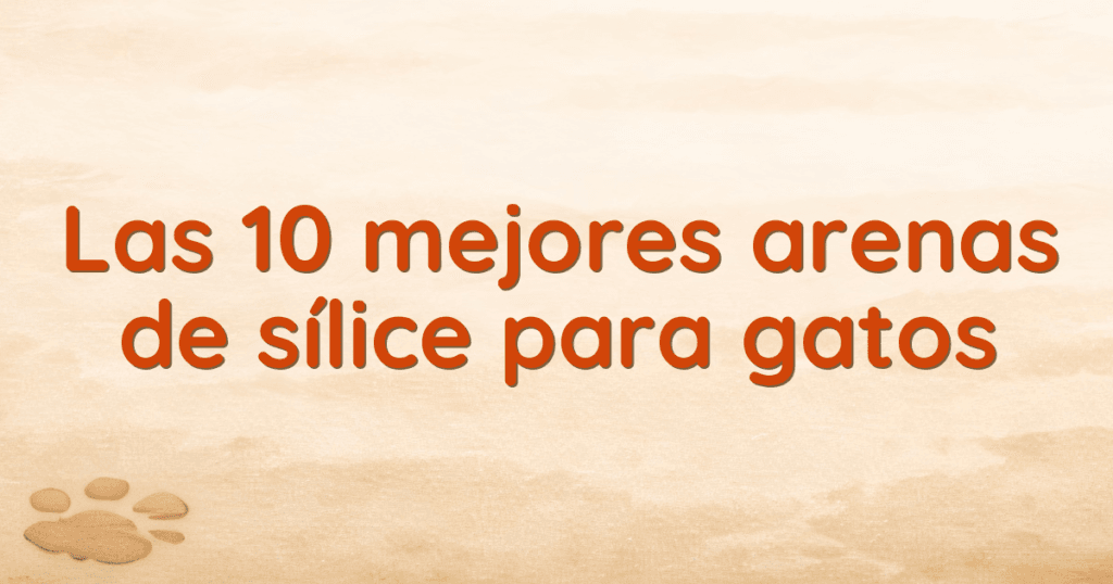 Las 10 mejores arenas de sílice para gatos