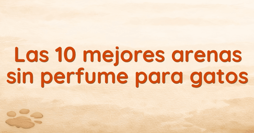 Las 10 mejores arenas sin perfume para gatos Las 10 mejores arenas sin perfume para gatos