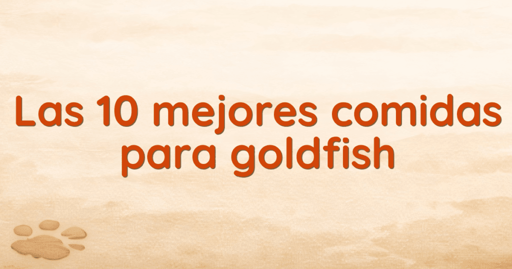Las 10 mejores comidas para goldfish Las 10 mejores comidas para goldfish