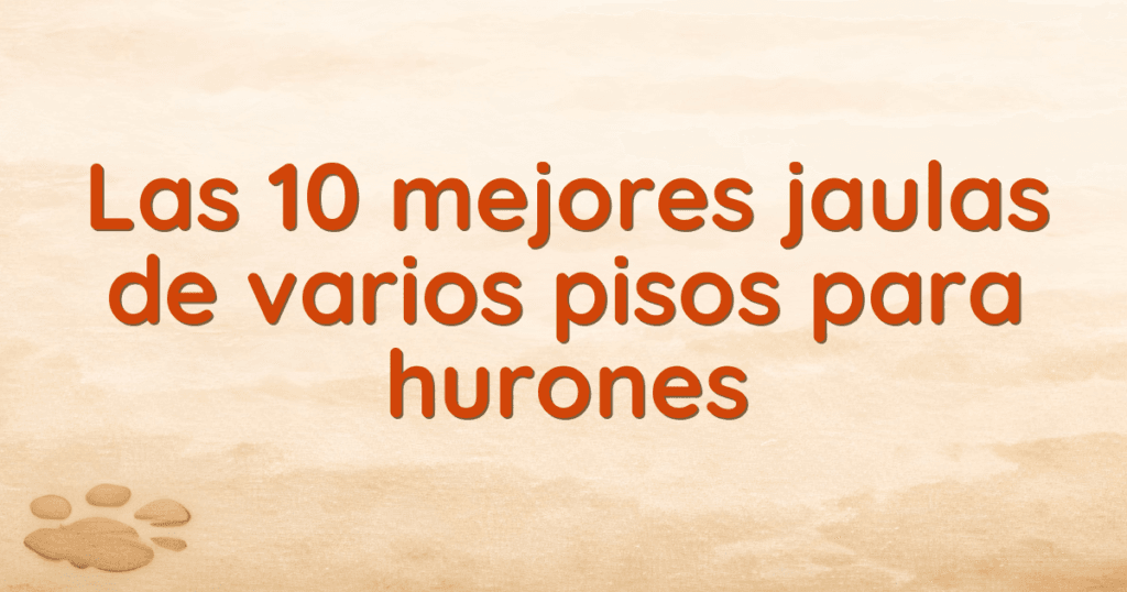 Las 10 mejores jaulas de varios pisos para hurones