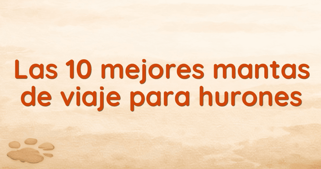 Las 10 mejores mantas de viaje para hurones Las 10 mejores mantas de viaje para hurones