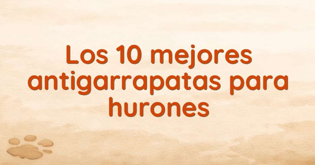 Los 10 mejores antigarrapatas para hurones