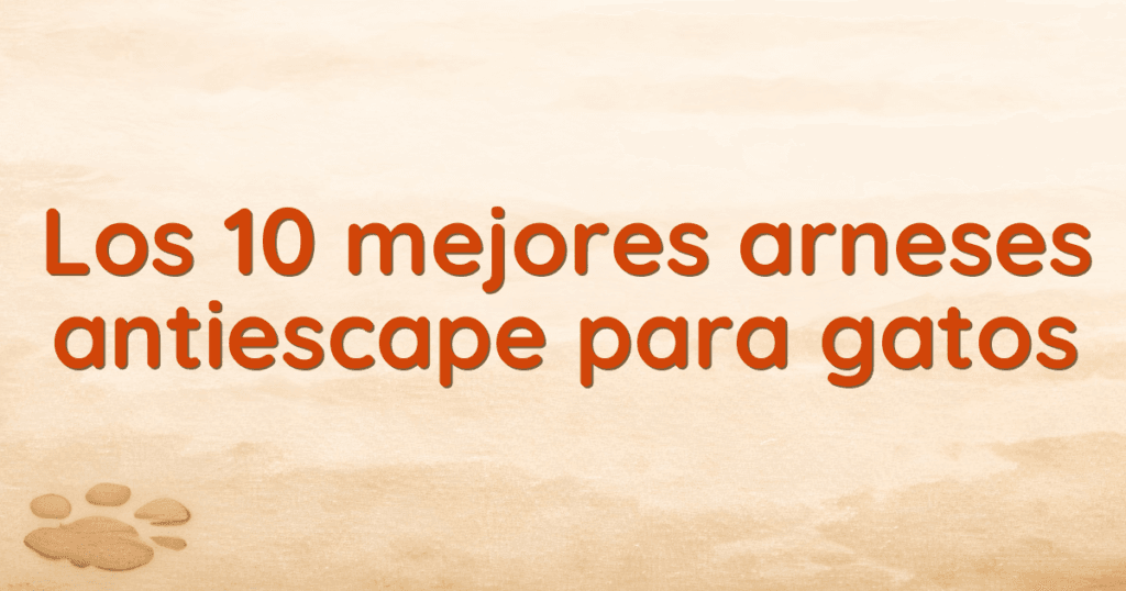 Los 10 mejores arneses antiescape para gatos