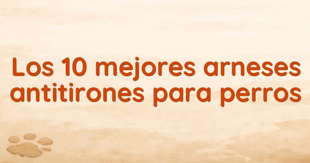 Los 10 mejores arneses antitirones para perros