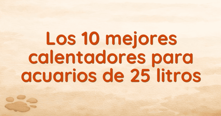 Los 10 mejores calentadores para acuarios de 25 litros Los 10 mejores calentadores para acuarios de 25 litros