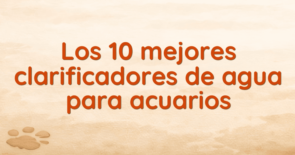 Los 10 mejores clarificadores de agua para acuarios