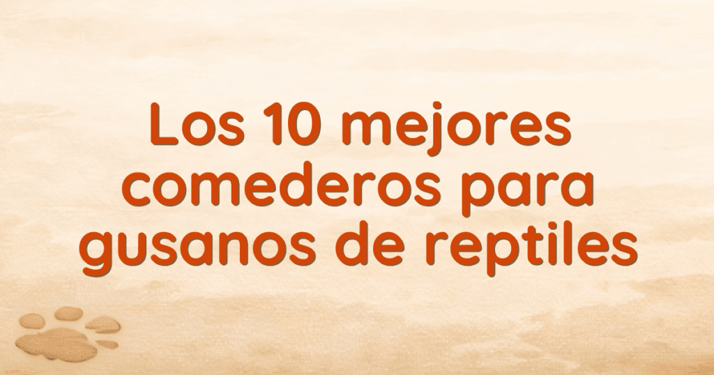 Los 10 mejores comederos para gusanos de reptiles
