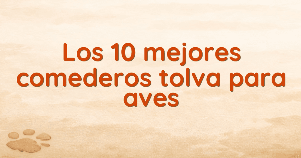 Los 10 mejores comederos tolva para aves