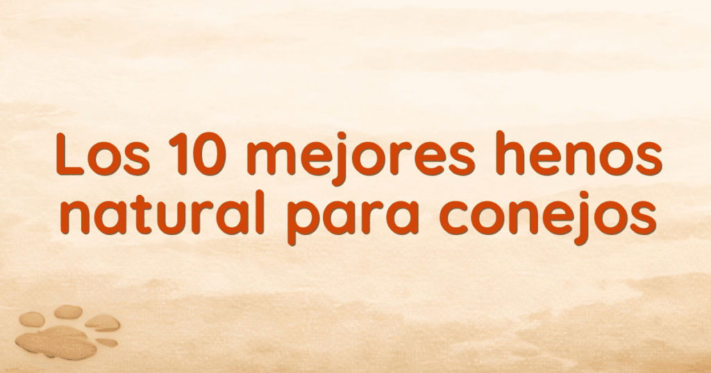 Los 10 mejores henos natural para conejos