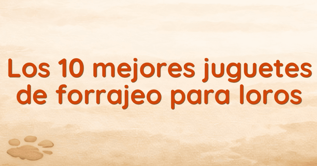 Los 10 mejores juguetes de forrajeo para loros