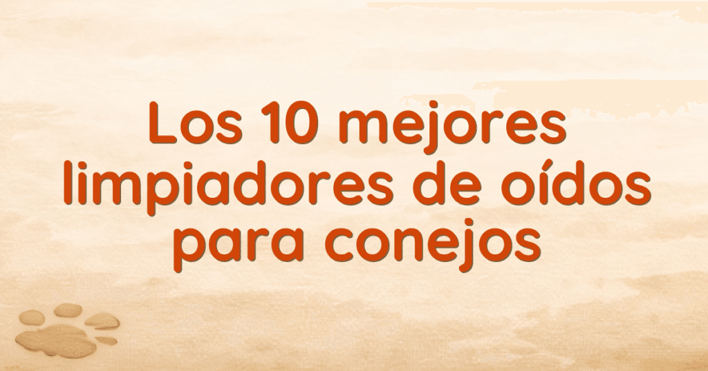Los 10 mejores limpiadores de oídos para conejos Los 10 mejores limpiadores de oídos para conejos