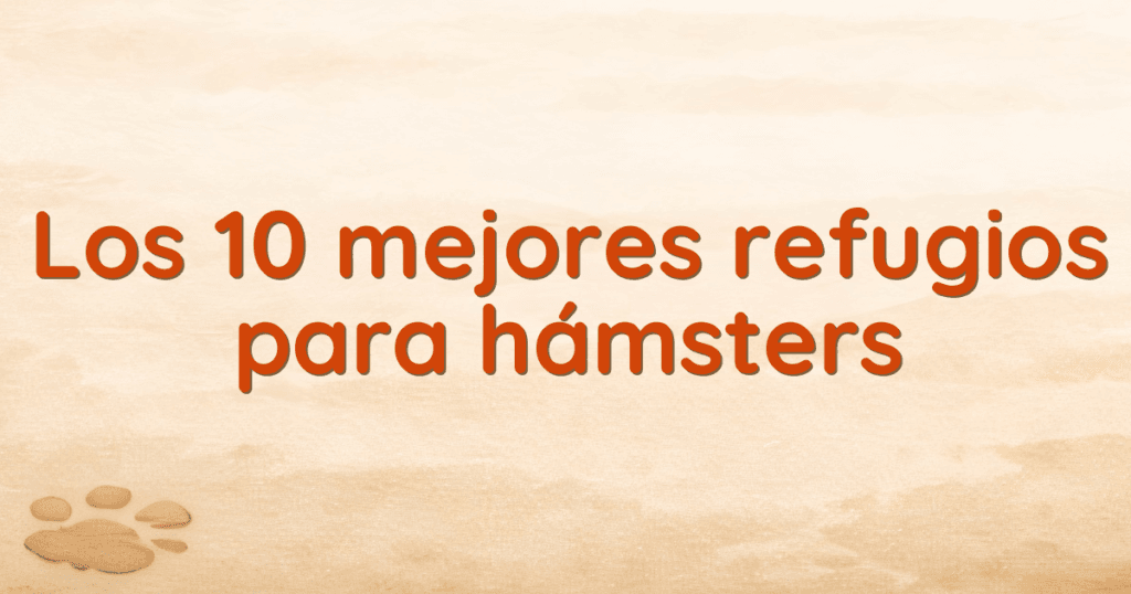 Los 10 mejores refugios para hámsters Los 10 mejores refugios para hámsters