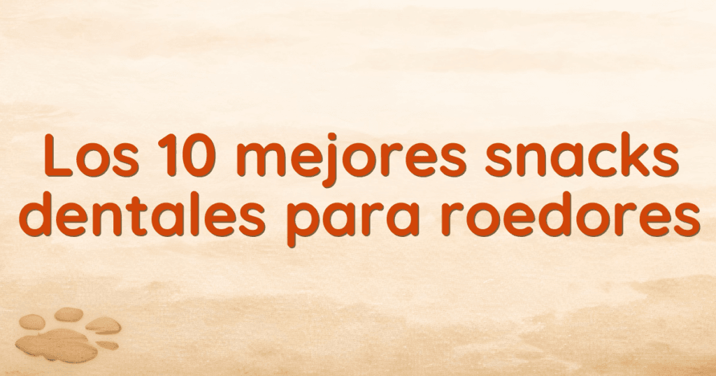 Los 10 mejores snacks dentales para roedores Los 10 mejores snacks dentales para roedores