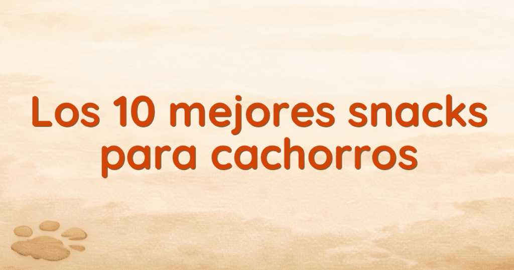 Los 10 mejores snacks para cachorros