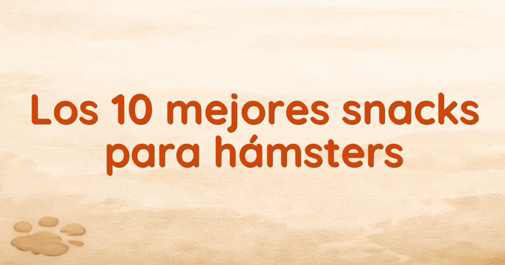 Los 10 mejores snacks para hámsters Los 10 mejores snacks para hámsters