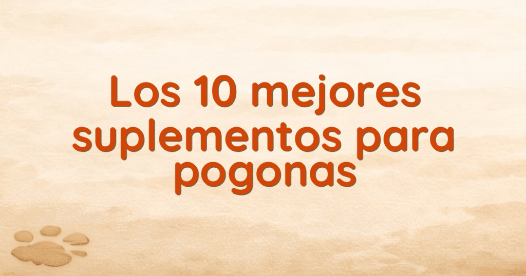 Los 10 mejores suplementos para pogonas