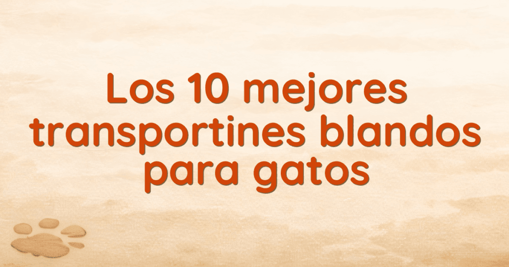 Los 10 mejores transportines blandos para gatos