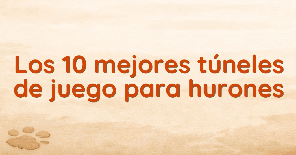 Los 10 mejores túneles de juego para hurones